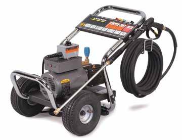 LIBERTY > COLD WATER > ELECTRIC POWERED LIBERTY HD CART Independent and versatile. Our electric-powered machines are durable direct-drive units that can deliver cleaning volume of up to 3.5 GPM.
