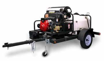 TRAILER SYSTEMS TRK-2500 High cleaning performance. Kärcher s TRK-2500 pressure washer trailer is designed to accommodate a variety of pressure washer skids.