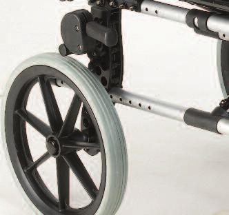 Highly configurable Unique axle block makes chair suitable for active