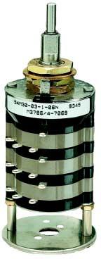 Multi-Deck SERIES " Diameter, Amp, Add-A-Pot FEATURES Military Qualified MIL-/0 Central Shaft Designed to Operate MIL Potentiometer Mounting Plate Options Provide Choice of Potentiometer Fixed