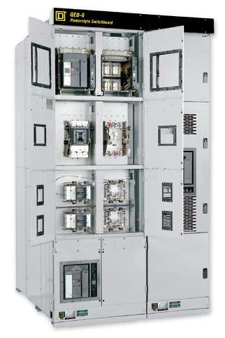 QED-6 Rear Connected Switchboards with Masterpact NW & NT and PowerPact H-, J- & D-Frame Circuit Breakers Square D QED-6 rear connected low voltage switchboards are proven, reliable and durable.