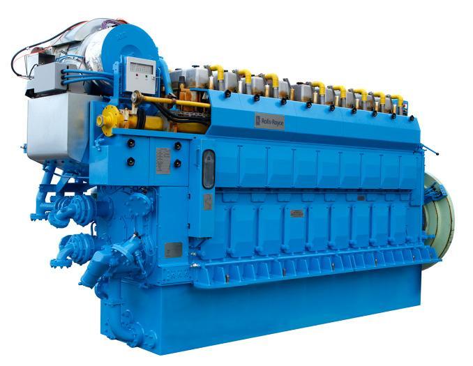 Spark Ignited Lean Burn gas engine characteristics Single fuel, low pressure gas supply (4-5 bar) High energy efficiency, at high load higher than the diesel counterpart Low emissions, meets IMO tire
