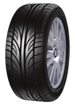 PASSENGER CAR RADIAL (Ultra High Performance) THE SPORTY TIRE WITH EXCELLENT WET GRIP ALPHA 1 2 3 Medium large block with lateral grooves Designed with a 45 degree angle to clear water and reduce