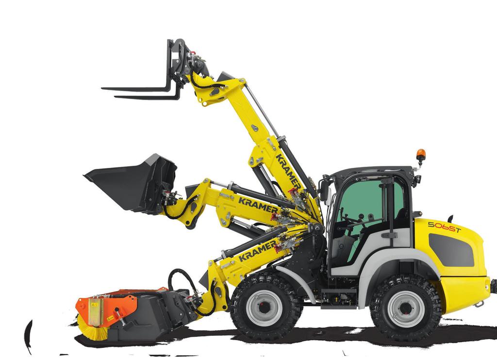 T Unrivalled in concept. Forward-looking in technology and design. High bucket apron, long bucket bottom as well as a large tilt in and tilt back angle for safe and quick material transport.