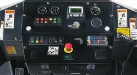 INSIDE THE PT240 DUAL WORK STATIONS The dual operating seats of the PT240 allow operators to place