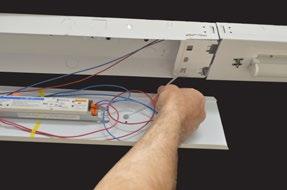 Step 19: Locate the Luminaire Disconnect with the ground wire connected.
