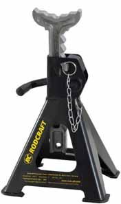 JACK STANDS 7 Jack stands 2 t - 6 t Capacity - High stability due to feet with extra large plate - Self locking handle & locking pin increases safety - Durable & resistant ductile iron support
