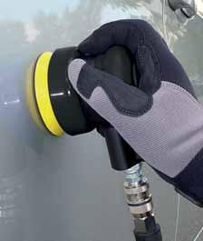 irregularities or on very rounded surfaces - Comfortably rounded shape - Insulating rubber cover and speed regulator - Equipped with velcro pad - Combi-tool for coarse
