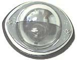 -/ X oval shape bolt pigtail J-8--C Stepwell Light, ome plated brass body without lens shield.
