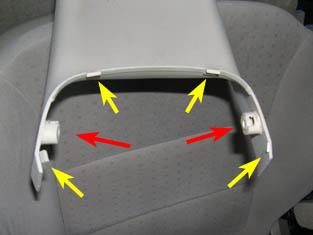 17. The picture below shows the position of the e-brake microswitch.