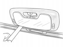 Lower passenger side "B" pillar trim removal. (Fig. B21) i.