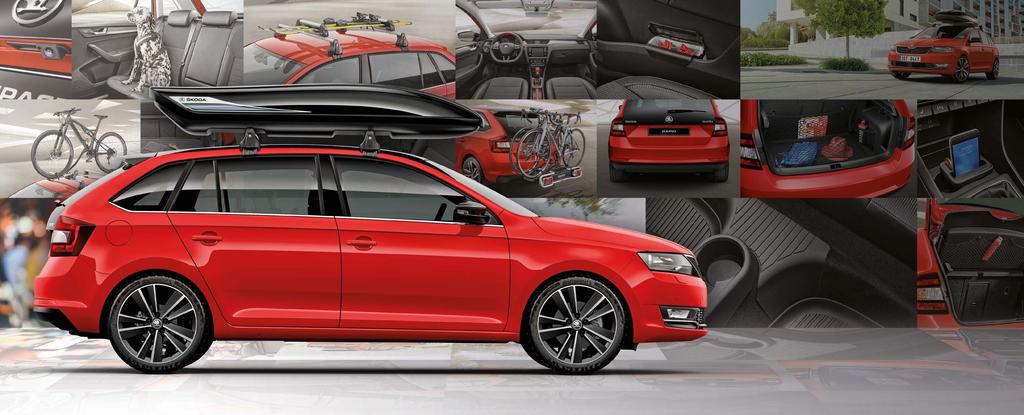 3 2 ENJOY THE SPACE BACK AND FORTH The ŠKODA RAPID SPACEBACK is a car brimming with style, personality and dynamism, offering plenty of opportunity for individualisation when it comes to comfort,