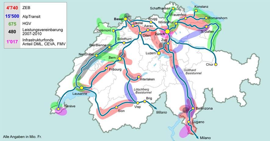 Public Transport System in Switzerland Today: II More transport infrastructure needed ZEB