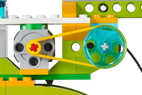 Build with WeDo 2.0 Base Models Exploration Name of the Part: Pulley The pulley is a wheel with a groove in it where the belt rests.
