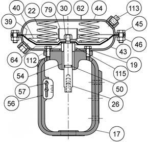 Baumann Pneumatic Actuators Instruction Manual Figure 4. Baumann 32 Actuator, Air-to-Retract (ATR) Figure 5. Baumann 32 Actuator, Air-to-Extend (ATE) E1302 E1303 Table 4.