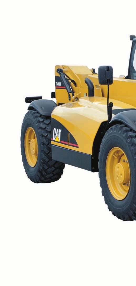 TH460B Telehandler Caterpillar Telehandlers offer performance and versatility. Operator Station Operators will feel relaxed and comfortable in the spacious, ergonomically designed cab.