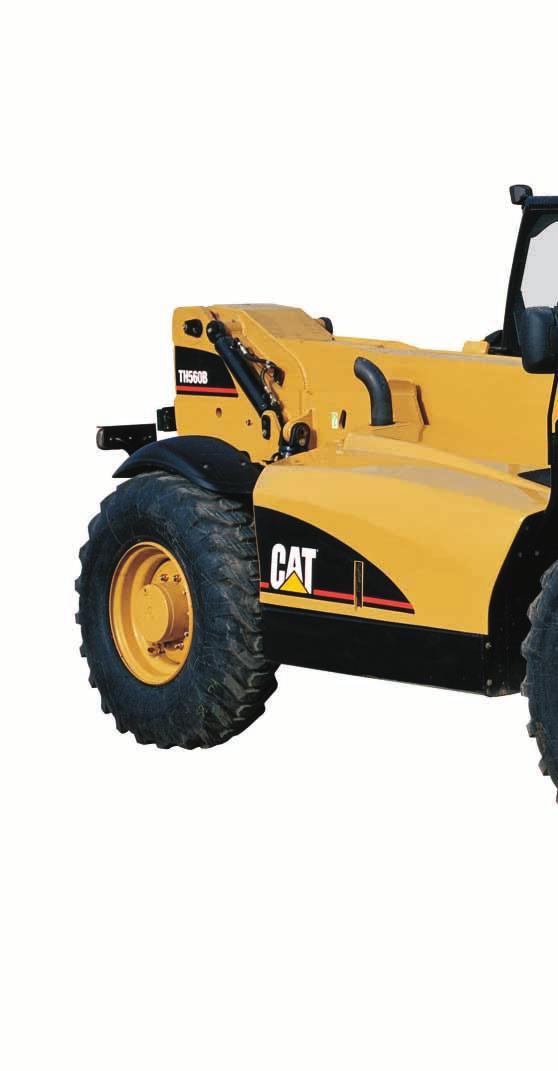 TH560B Telehandler Caterpillar Telehandlers offer performance and versatility. Operator Station Operators will feel relaxed and comfortable in the spacious, ergonomically designed cab.