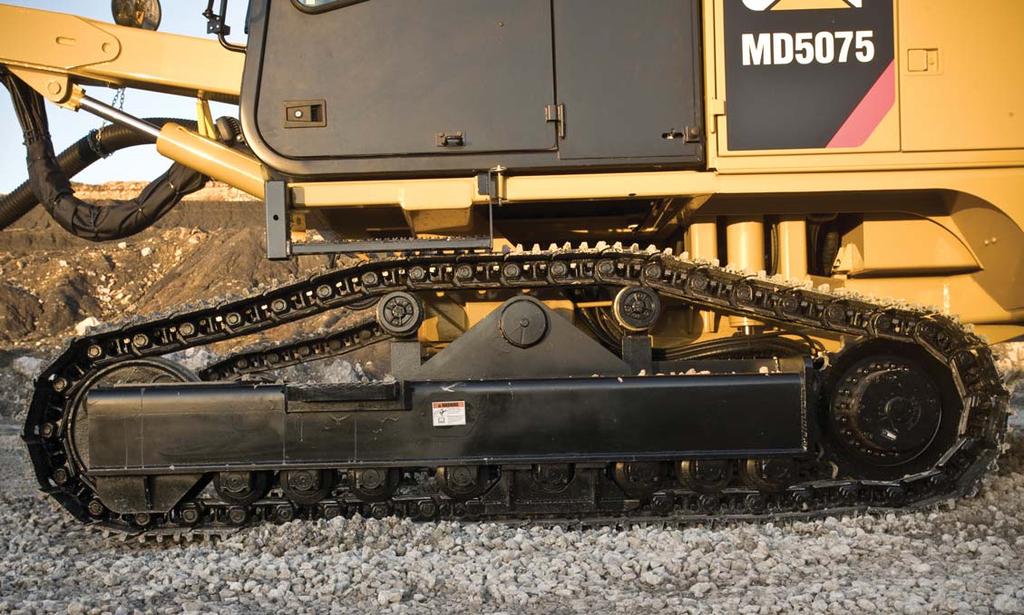 Undercarriage Maximize Your Maneuverability Our proven and reliable undercarriage is designed to tram challenging terrain.