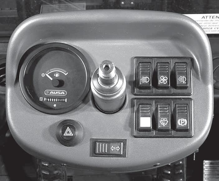 52 C200H-HI / C200H x4 / C250H-HI Instrument Panel and controls NOTE For ease of understanding, the picture shows the panel with the steering wheel removed.