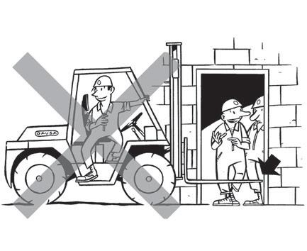 To do so, follow the MAINTENANCE CHART given in this Operator s and Safety Manual strictly, and keep the operator cab clean and free of earth, gravel, mud, oil or other objects which may cause falls.