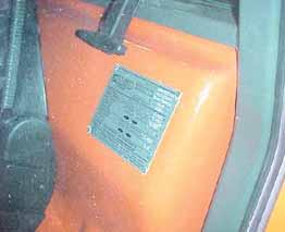 The Chassis Serial Number is located on the right side of the chassis (fig. 2). (fig. 4 KUBOTA V2403-M) (fig.