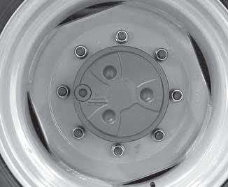 1) - Turn the wheel until the mark Oil Stand Level on the wheel hub is horizontal. - To check the oil level in the final drives use the cap (a). Final drives: Draining - Remove the wheel.