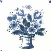 053781 Westraven Flowers in Vase Blue & White 1 2 3 4 5 6