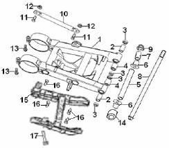 Page 9 of 27 001 WD250-287 *LUGGAGE CARRIER, FRONT 1 002 WD250-288 *SAFE BAR COMP 1 003 WD250-289 RUBBER COVER 2 004 WD250-290 BOLT M10-1.5X15, FLANGE (FT) 6 005 WD250-291 BOLT M10-1.