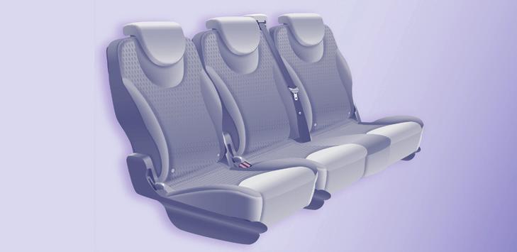 Seats 73 REAR SEATS The type of rear seats depends on the version and configuration of your vehicle.