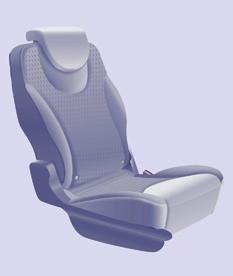 Seats 74 Individual passenger seat This seat and the -seat bench are