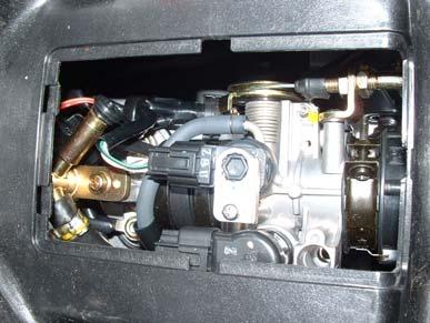 Turn ON the main key. (Don t start the engine now!) 3 3. Press the drain valve by finger to drain the fuel.