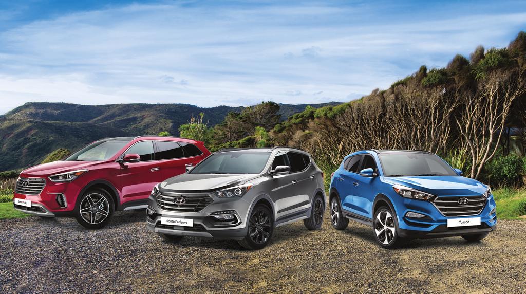 Our SUV family The choice is all yours. The Tucson, Santa Fe Sport and Santa Fe XL all offer unique attributes and impressive capabilities that more than measure up to the most stringent of demands.