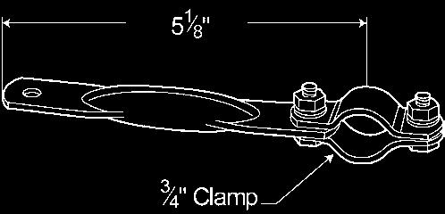 EXTENSION ARM & CLAMP ASSEMBLY FOR STACK MIRRORS 10073