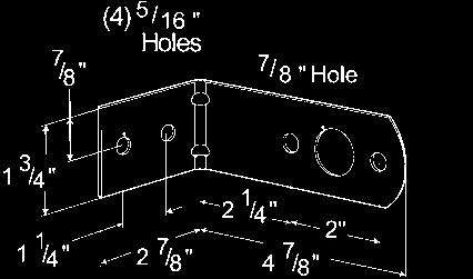 RECESSED MOUNTING GROMMET FOR RECTANGULAR LAMPS Requires 5 7/16" x 3 9/16" mounting hole with 1" radius corners