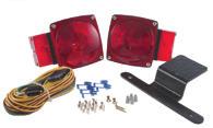 Kit includes 25 - foot harness, lamps, license bracket and mounting hardware 65230-5 w/ Clearance/Marker REPLACEMENT PARTS: 53662 Red, RH, S/T/T 53672 Red, LH, S/T/T 46982-5 Red, C/M 46983-5 Yellow,