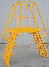 Heavy-duty uniform capacity rating of 350 pounds per unit. Includes lag-down points for securing to floor. Steel construction with baked-in powder-coated toughness. Ships knockdown. Meets ANSI A14.
