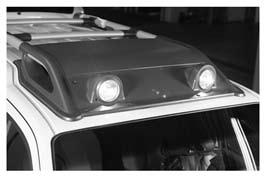 OFF ROAD LAMPS (if so equipped) The roof rack mounted off road lamps are designed to increase visibility when driving during off road conditions. The off road lamps should not be used on public roads.