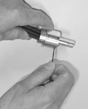 Secure the set screw with the supplied allen key. 3.