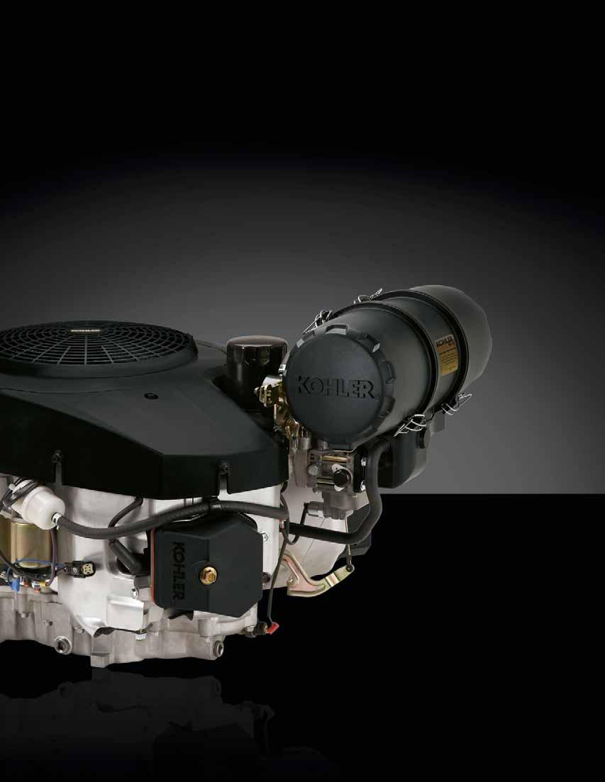 PERFORMANCE ENGINEERING Every part, every component, every system on our engines is guided by Kohler s exclusive Performance