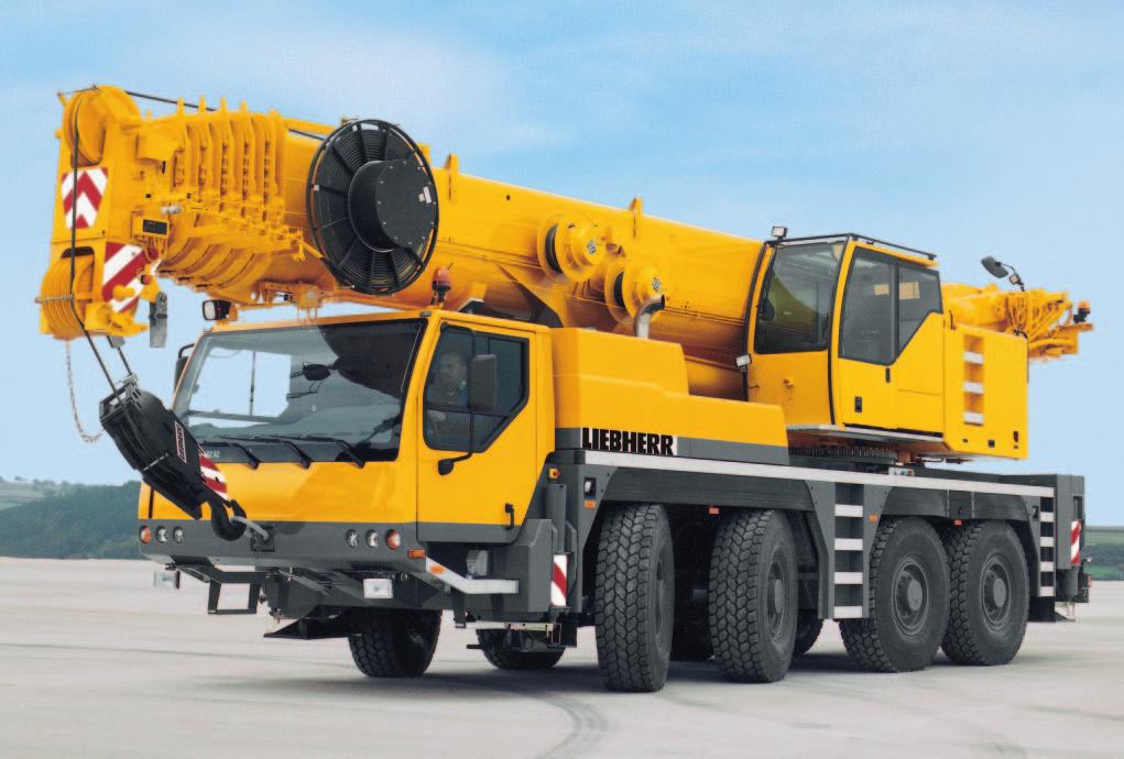 Product advantages Mobile crane LTM 1090/3 Max. lifting capacity: 90 t Max. height under hook: 84 m with biparted swing-away jib Max.