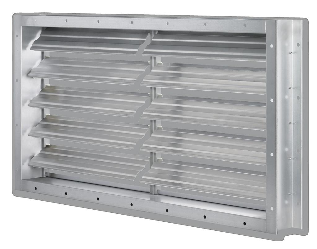 ducts Available in standard sizes and many intermediate sizes Non-return