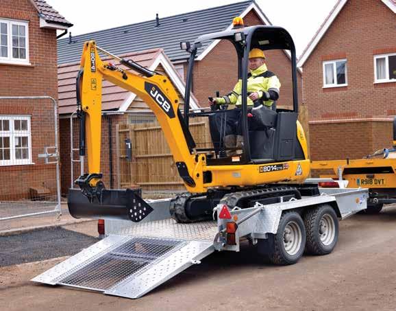 QUALITY, RELIABILITY AND STRENGTH SMALL BUT TOUGH, OUR JCB 8014 AND 8016 CTS MINI EXCAVATORS ARE BUILT TO WORK.