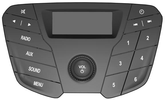 Audio System A B K J C I H G D E175058 F E A B C D E F G H Display: Shows the status of the current mode selected. Clock: Press the button to select clock setup.