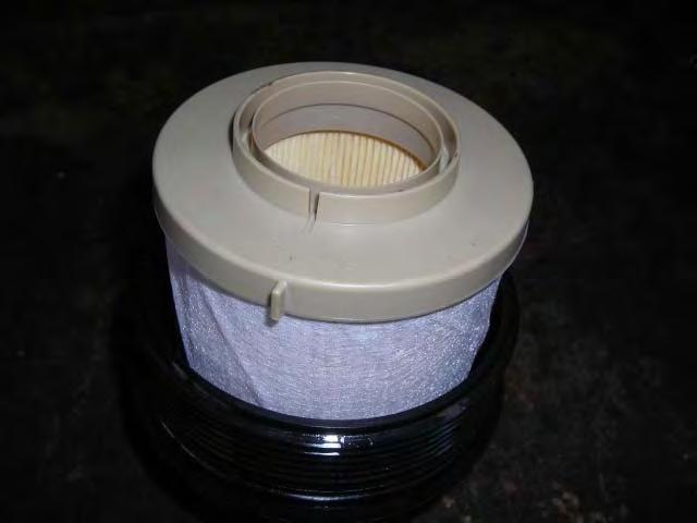 PRIMARY FILTER Primary filter removed 10 micron filter After fuel