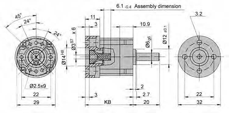 Gearheads Package Dimensions Version A Position Sensors Standard Motor Options Gearheads Brush Motors Direct Version B Gear Unit Length 1-Stage