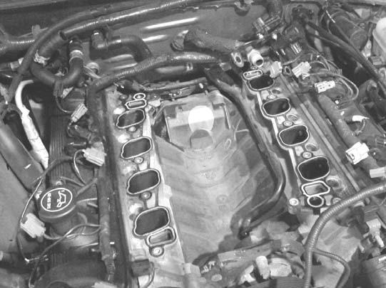 OE PI Upper and lower Manifold Removed from Vehicle.