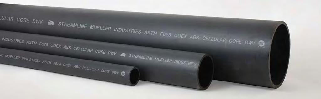 ABS DWV PIPE TUBE & PIPE ABS DWV PIPE Streamline ABS DWV Pipe has consistent and dense cellular structure, plus a uniform pipe wall thickness for uncompromising, reliable performance.