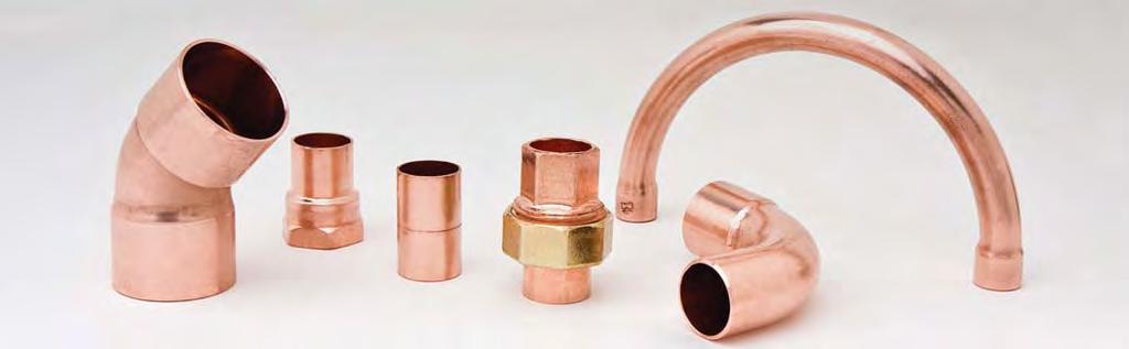 COPPER FITTINGS Streamline Copper Solder-Joint Fittings for supply/pressurized systems have been the leading brand of copper fittings for over 80 years.
