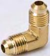 BRASS 45 FLARE FITTINGS 90 Elbow Union Flare to Flare 90 Elbow External Flare to Internal Flare Swivel Item No. Universal Part No. Flare Each Wt. Inner Qty. Master Qty. A 00147 E2-4 1/4" - - 0.