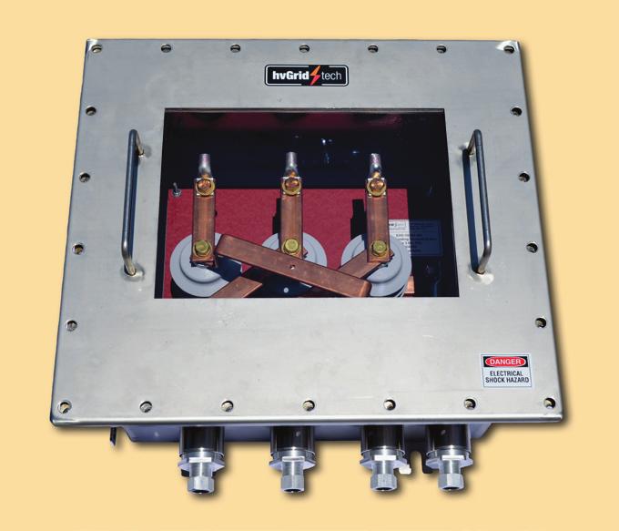 Submersible ing Boxes Three phase direct grounding boxes with disconnecting links are used in conjunction with terminations and splices to ground the cable sheath.